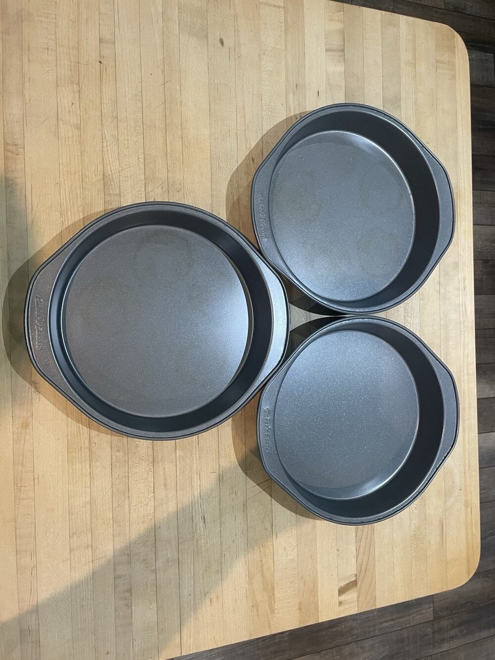 3 Vintage EKCO Baker’s Secret Pie Pan Metal Plate USA 1980s Bakeware 9”